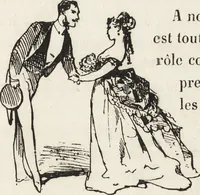 Picture 21 of 551 from La comédie de notre temps ... études au crayon et à la plume (1874), leaf 36