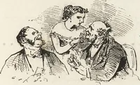 An illustration from La comédie de notre temps ... études au crayon et à la plume (1874)