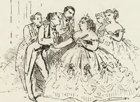 An illustration from La comédie de notre temps ... études au crayon et à la plume (1874)
