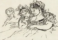 An illustration from La comédie de notre temps ... études au crayon et à la plume (1874)