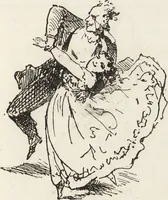 An illustration from La comédie de notre temps ... études au crayon et à la plume (1874)