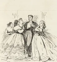 An illustration from La comédie de notre temps ... études au crayon et à la plume (1874)
