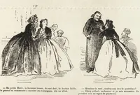 An illustration from La comédie de notre temps ... études au crayon et à la plume (1874)