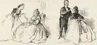 An illustration from La comédie de notre temps ... études au crayon et à la plume (1874)