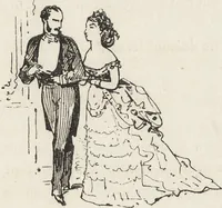 An illustration from La comédie de notre temps ... études au crayon et à la plume (1874)