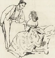 An illustration from La comédie de notre temps ... études au crayon et à la plume (1874)