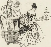 An illustration from La comédie de notre temps ... études au crayon et à la plume (1874)