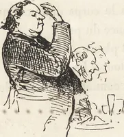 An illustration from La comédie de notre temps ... études au crayon et à la plume (1874)