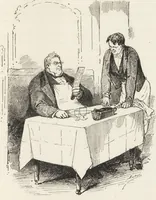 An illustration from La comédie de notre temps ... études au crayon et à la plume (1874)