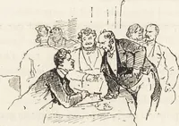 An illustration from La comédie de notre temps ... études au crayon et à la plume (1874)