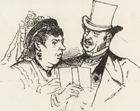 An illustration from La comédie de notre temps ... études au crayon et à la plume (1874)