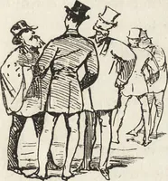 An illustration from La comédie de notre temps ... études au crayon et à la plume (1874)