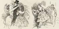 An illustration from La comédie de notre temps ... études au crayon et à la plume (1874)