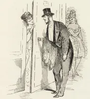An illustration from La comédie de notre temps ... études au crayon et à la plume (1874)