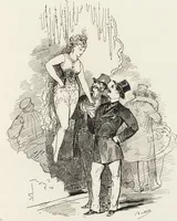 An illustration from La comédie de notre temps ... études au crayon et à la plume (1874)
