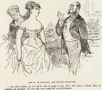 An illustration from La comédie de notre temps ... études au crayon et à la plume (1874)