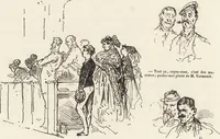 An illustration from La comédie de notre temps ... études au crayon et à la plume (1874)
