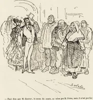 An illustration from La comédie de notre temps ... études au crayon et à la plume (1874)