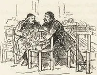 An illustration from La comédie de notre temps ... études au crayon et à la plume (1874)