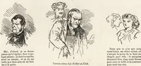 Picture 486 of 551 from La comédie de notre temps ... études au crayon et à la plume (1874), leaf 575