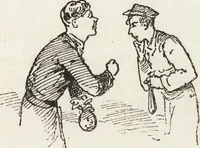 An illustration from La comédie de notre temps ... études au crayon et à la plume (1874)