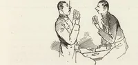 An illustration from La comédie de notre temps ... études au crayon et à la plume (1874)