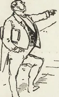 An illustration from La comédie de notre temps ... études au crayon et à la plume (1874)