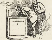 An illustration from La comédie de notre temps ... études au crayon et à la plume (1874)
