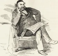 An illustration from La comédie de notre temps ... études au crayon et à la plume (1874)