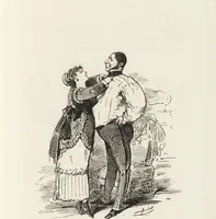 An illustration from La comédie de notre temps ... études au crayon et à la plume (1874)