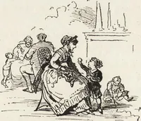 An illustration from La comédie de notre temps ... études au crayon et à la plume (1874)