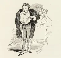 An illustration from La comédie de notre temps ... études au crayon et à la plume (1874)