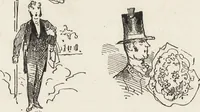 An illustration from La comédie de notre temps ... études au crayon et à la plume (1874)