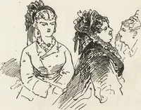 An illustration from La comédie de notre temps ... études au crayon et à la plume (1874)