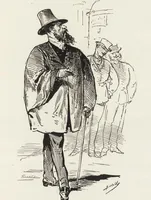 An illustration from La comédie de notre temps ... études au crayon et à la plume (1874)