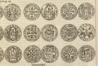Picture 3 of 14 from Caroli Dufresne, domini Du Cange regi à consiliis, & Franciae apud ambianos quaestoris, Glossarium ad scriptores mediae & infimae Latinitatis : in quo Latina vocabula novatae significationis, aut usus rarioris, barbara & exotica explicantur ... : accedit dissertatio De imperatorum Constantinopolitanorum, seu de inferioris aevi, vel imperii, uti vocant, numismatibus (1681), leaf 316