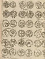 An illustration from Caroli Dufresne, domini Du Cange regi à consiliis, & Franciae apud ambianos quaestoris, Glossarium ad scriptores mediae & infimae Latinitatis : in quo Latina vocabula novatae significationis, aut usus rarioris, barbara & exotica explicantur ... : accedit dissertatio De imperatorum Constantinopolitanorum, seu de inferioris aevi, vel imperii, uti vocant, numismatibus (1681)