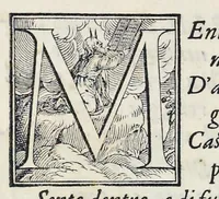 An illustration from Alcvne composizioni di diversi avtori in lode del ritratto della Sabina scolpito in marmo dall'eccellentissimo m. Giouanni Bologna, posto nella piazza del serenissimo gran duca di Toscana (1583)