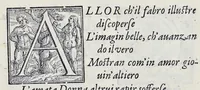 Picture 18 of 27 from Alcvne composizioni di diversi avtori in lode del ritratto della Sabina scolpito in marmo dall'eccellentissimo m. Giouanni Bologna, posto nella piazza del serenissimo gran duca di Toscana (1583), leaf 32