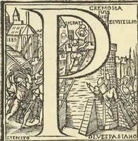 Picture 15 of 94 from Cremona fedelissima citta et nobilissima colonia de Romani : rappresentata in disegno col svo contado et illvstrata d'vna breve historia delle cose piv notabili appartenenti ad essa et de i ritratti natvrali de dvchi et dvchesse di Milano e compendio delle lor vite (1585), leaf 56