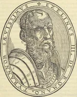 An illustration from Cremona fedelissima citta et nobilissima colonia de Romani : rappresentata in disegno col svo contado et illvstrata d'vna breve historia delle cose piv notabili appartenenti ad essa et de i ritratti natvrali de dvchi et dvchesse di Milano e compendio delle lor vite (1585)