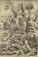 An illustration from Cremona fedelissima citta et nobilissima colonia de Romani : rappresentata in disegno col svo contado et illvstrata d'vna breve historia delle cose piv notabili appartenenti ad essa et de i ritratti natvrali de dvchi et dvchesse di Milano e compendio delle lor vite (1585)