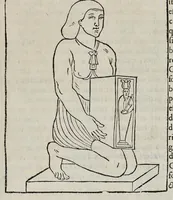 An illustration from Ad Alexandrum VII. Pont. Max. Obelisci Aegyptiaci : nuper inter Isaei Romani rudera effossi interpretatio hieroglyphica (1666)