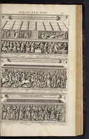 Picture 43 of 56 from Roma subterranea novissima : in qva post Antonivm Bosivm antesignanvm, Jo. Severanum congreg. oratorii presbyterum, et celebres alios scriptores : antiqvua Christianorum et praecipue martyrum cœmeteria, tituli, monimenta, epitaphia, inscriptiones ac nobiliora sanctorum sepulchra : sex libris distincta illustrantur et quamplurimæ res ecclesiasticæ iconibus graphice describuntur, ac multiplici tum sacra, tum profana eruditione declarantur : cum duplici indice, capitum & rerum locupletissimo : opera et studio (1659), leaf 598