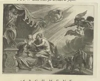 An illustration from Les Métamorphoses d'Ovide : en latin, traduites en françois, avec des remarques, et des explications historiques (1732)