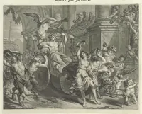 An illustration from Les Métamorphoses d'Ovide : en latin, traduites en françois, avec des remarques, et des explications historiques (1732)