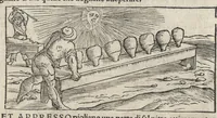 Picture 14 of 38 from Pirotechnia, li diece libri della pirotechnia : nelliquali si tratta non solo la diuersita delle minere, ma ancho quanto si ricerca alla prattica di effe : e di quanto s'appartiene all'arte della fusione ouer getto de metalli, e d'ogni altra cosa a questa somigliante (1550), leaf 145