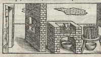 Picture 22 of 38 from Pirotechnia, li diece libri della pirotechnia : nelliquali si tratta non solo la diuersita delle minere, ma ancho quanto si ricerca alla prattica di effe : e di quanto s'appartiene all'arte della fusione ouer getto de metalli, e d'ogni altra cosa a questa somigliante (1550), leaf 229