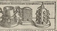 Picture 34 of 38 from Pirotechnia, li diece libri della pirotechnia : nelliquali si tratta non solo la diuersita delle minere, ma ancho quanto si ricerca alla prattica di effe : e di quanto s'appartiene all'arte della fusione ouer getto de metalli, e d'ogni altra cosa a questa somigliante (1550), leaf 280