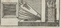 An illustration from Pirotechnia, li diece libri della pirotechnia : nelliquali si tratta non solo la diuersita delle minere, ma ancho quanto si ricerca alla prattica di effe : e di quanto s'appartiene all'arte della fusione ouer getto de metalli, e d'ogni altra cosa a questa somigliante (1550)